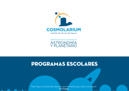 programas escolares - Cosmolarium, Castillo de Hornos de Segura