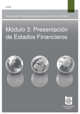 Módulo 3: Presentación de Estados Financieros