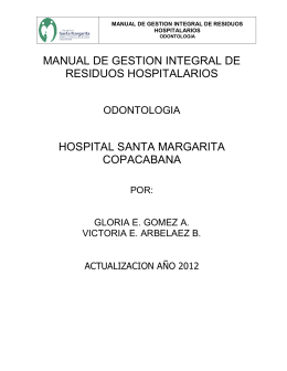 MANUAL DE GESTION INTEGRAL DE RESIDUOS HOSPITALARIOS