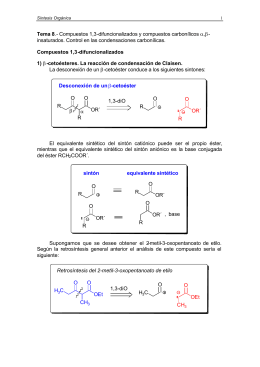 Compuestos 1,3-difuncionalizados y compuestos carbonílicos α,β