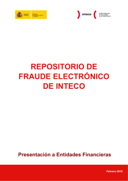 Repositorio de fraude electrónico de INTECO