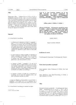 Objet Manquement d`État — Violation des art. 49 CE et - EUR-Lex