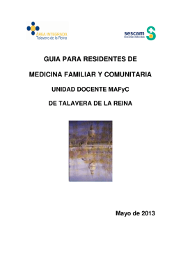 GUIA PARA RESIDENTES DE MEDICINA FAMILIAR Y COMUNITARIA