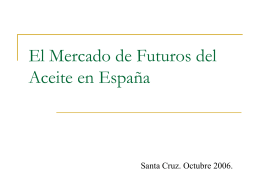 El mercado del aceite en España: marco jurídico y funcionamiento
