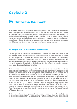 Capítulo 2 EL Informe Belmont