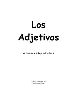 Los Adjetivos - Guerra Publishing