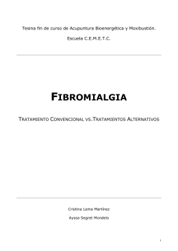 fibromialgia - Fundación Internacional de Medicinas Integrativas y