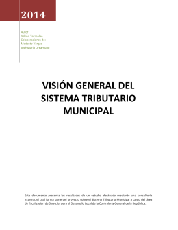 Visión general del Sistema Tributario Municipal