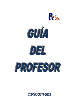Guía del Profesor 2011-2012