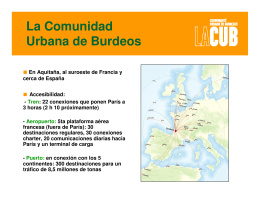 Antecedentes de la Comunidad Urbana de Burdeos.