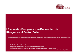 I Encuentro Europeo sobre Prevención de Riesgos