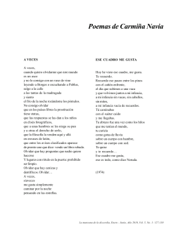 Poemas de Carmiña Navia - Revista La Manzana de la Discordia