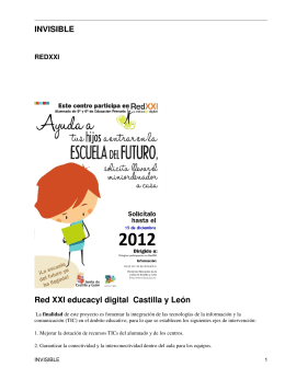INVISIBLE Red XXI educacyl digital Castilla y León