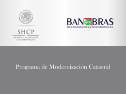 Presentación Programa de Modernización Catastral 2013