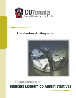 Simulación de Negocios - Universidad de Guadalajara