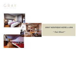 Présentation PowerPoint - Gray Boutique Hotel and Spa