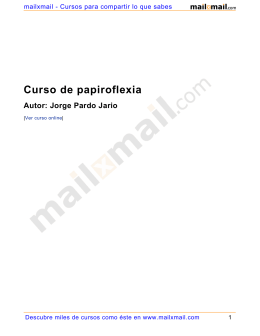 Curso de papiroflexia