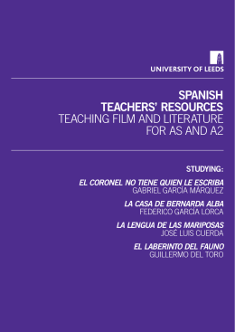 Teaching Spanish Film and Literature