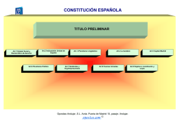 Esquema-Indice de la Constitución Española
