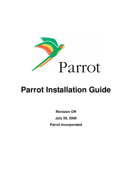 Parrot Installation Guide