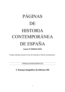 Ensayo biográfico de Alfonso XIII.