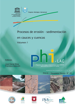 Procesos de erosión, sedimentación en cauces y cuencas, volumen 1