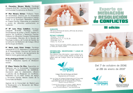 Programa - Colegio Oficial de Psicólogos de Madrid