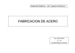 Acero fabricación, Alumno - Facultad Regional Tucumán