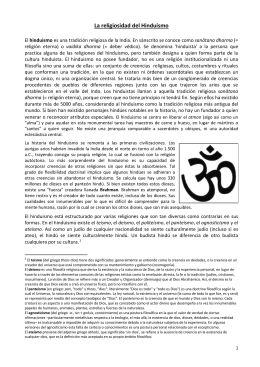 La religiosidad del Hinduísmo