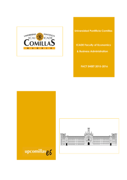 Universidad Pontificia Comillas ICADE Faculty of Economics