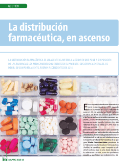 La distribución farmacéutica, en ascenso