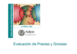 Evaluación de Praxias y Gnosias