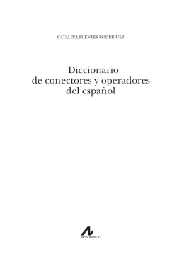 Diccionario de conectores y operadores del español