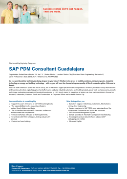 SAP PDM Consultant Guadalajara