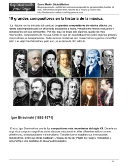 10 grandes compositores en la historia de la música.