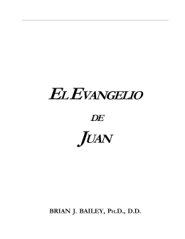 El Evangelio de Juan - iglesiaemanuelsion.org