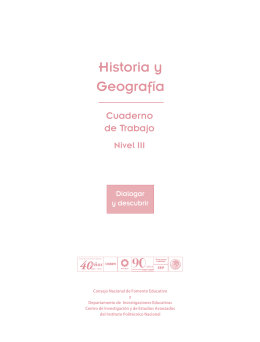 Historia y geografía. Cuaderno de trabajo Nivel III.