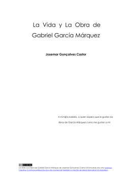 La Vida y La Obra de Gabriel García Márquez, Josemar Gonçalves