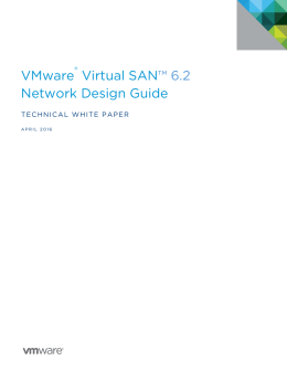 Virtual SAN 6.2 Network Design Guide