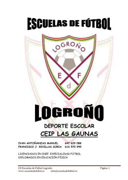 ceip las gaunas - Escuelas de Fútbol de Logroño