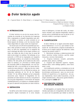 Dolor torácico agudo - Revista Medicina General y de Familia