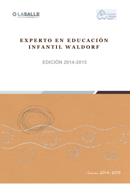 experto en educación infantil waldorf edición 2014-2015