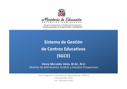 Sistema de Gestión de Centros Educativos (SGCE)