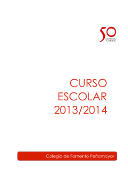 curso escolar 2013/2014 - Colegios