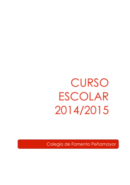 curso escolar 2014/2015 - Colegios