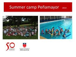 Summer camp Peñamayor - Colegios