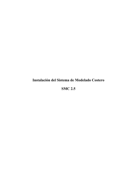 Manual instalación SMC - Sistema de Modelado Costero