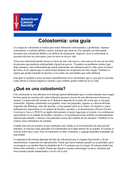 Colostomía: una guía - American Cancer Society