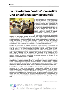 enllaç a la notícia - Universitat Oberta de Catalunya