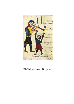 El Cid entra en Burgos comentario